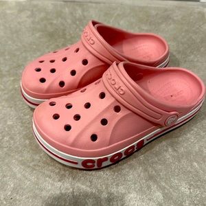 CROCS PINK BAYABAND CLOG Kids Girls Size c13